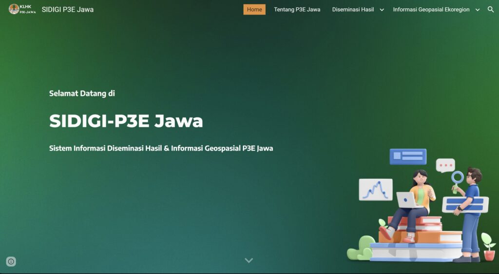 Tampilan Beranda SIDIGI P3E JAWA