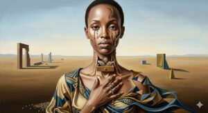 The Girl Who Smiled Beads rendered by AI